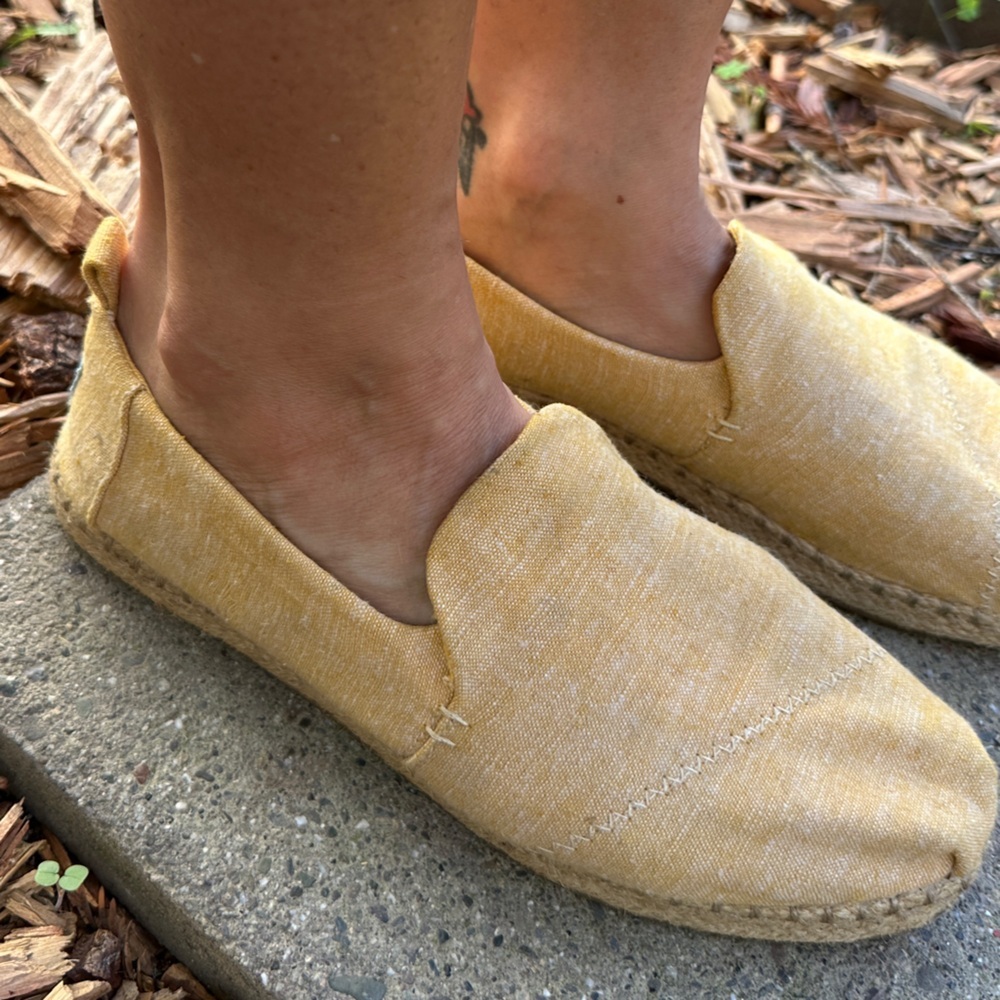 Toms Women's Light Yellow Espadrilles - Picture 2 of 16